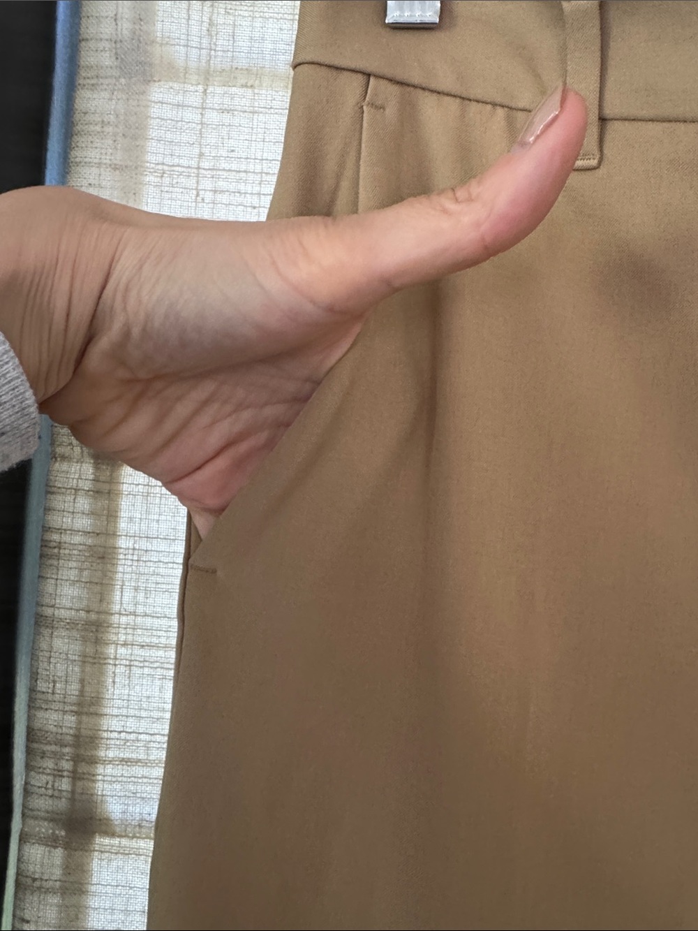 BANANA REPUBLIC Bootcut High-Rise Sculpted Camel Trouser Size 8 - Picture 6 of 8